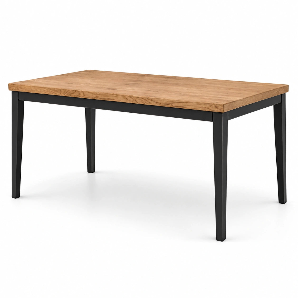 Mesa de comedor de madera y metal 150x90x75 cm
